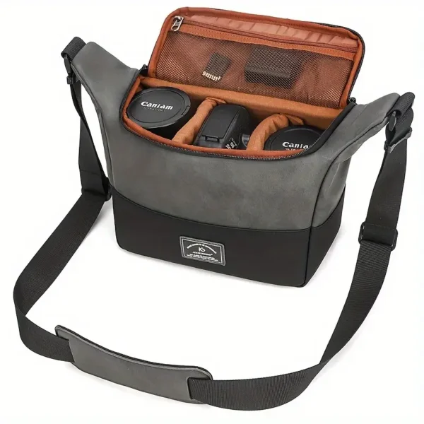 Stylish PU Camera Bag for Men