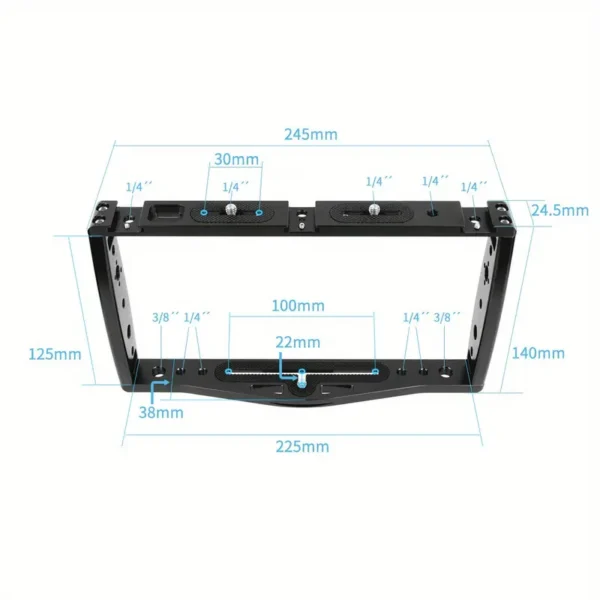 DSLR Video Rig Cage Handheld Stabilizer