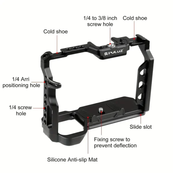 PULUZ Aluminum Alloy Camera Cage Stabilizer Rig